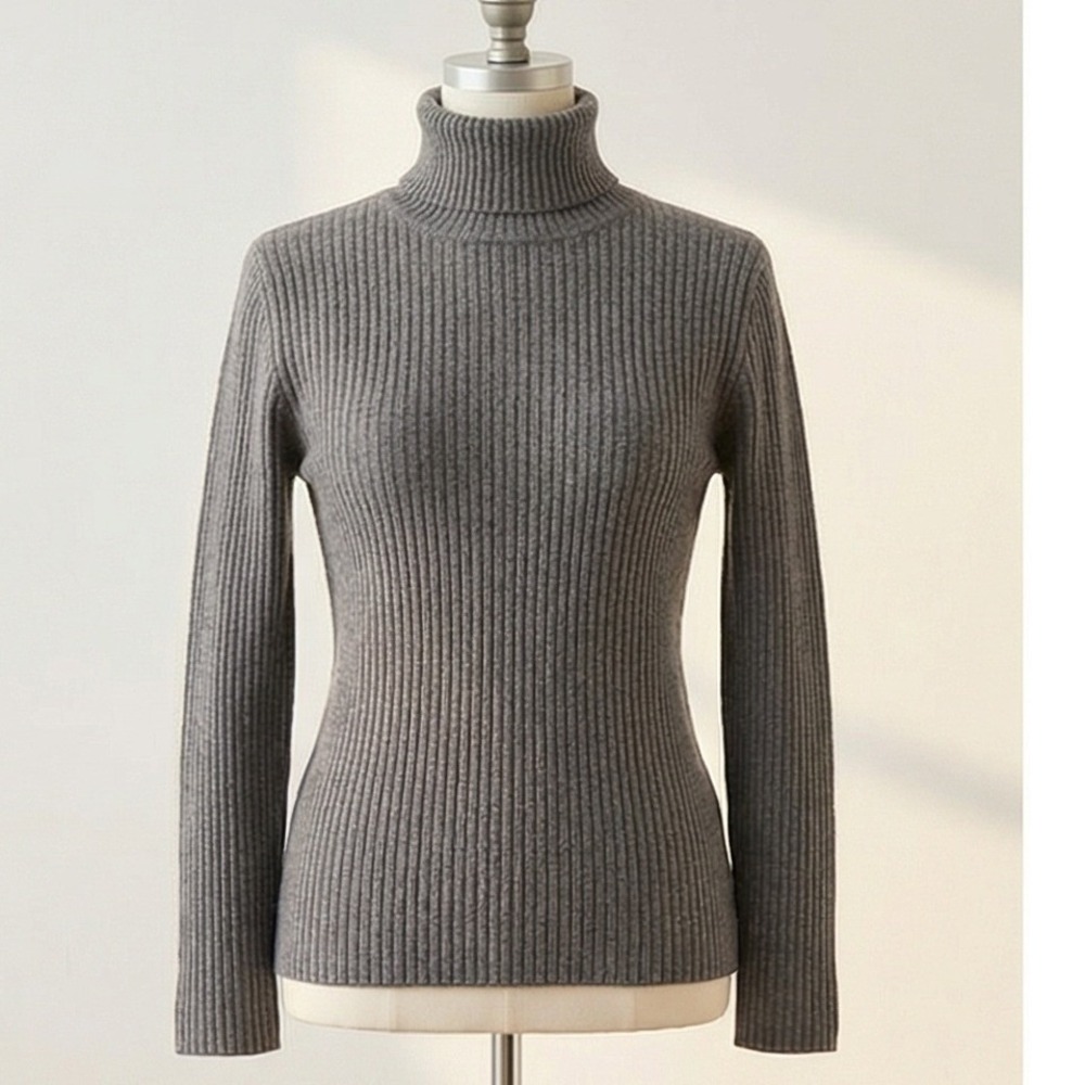 Sarah Spencer‎ Italian Merino Wool Turtleneck Sweater Austrslia Womens XL Brown